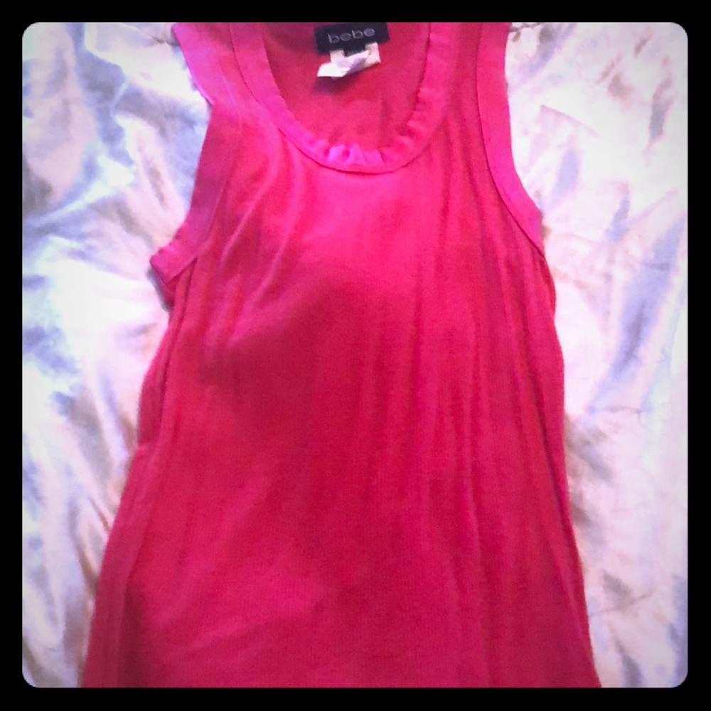 Hot pink Bebe Tank top/Crop top 💗💞